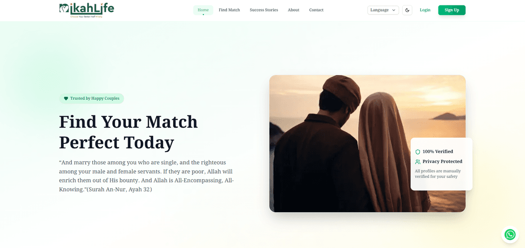 NikahLife – A Modern Islamic Matrimony Platform We Built